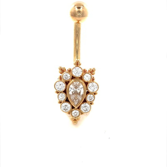 BVLA Lucy Navel Gelbgold Crystal