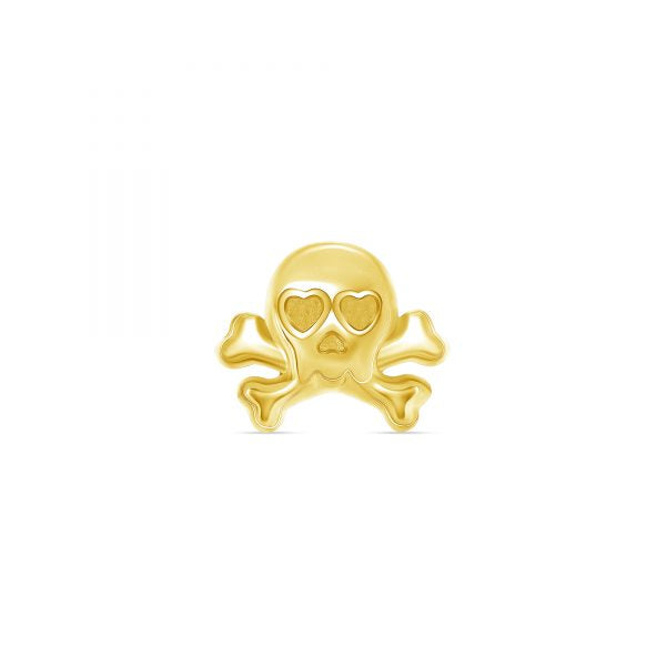 NorVoch Skull & Bones 14k Gelbgold Threadless