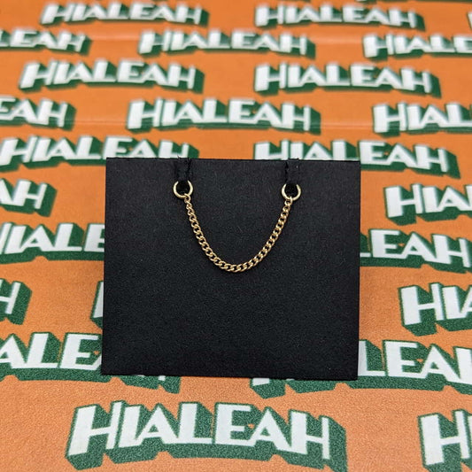 Hialeah 1,2mm Curb Chain No. 10 Gelbgold